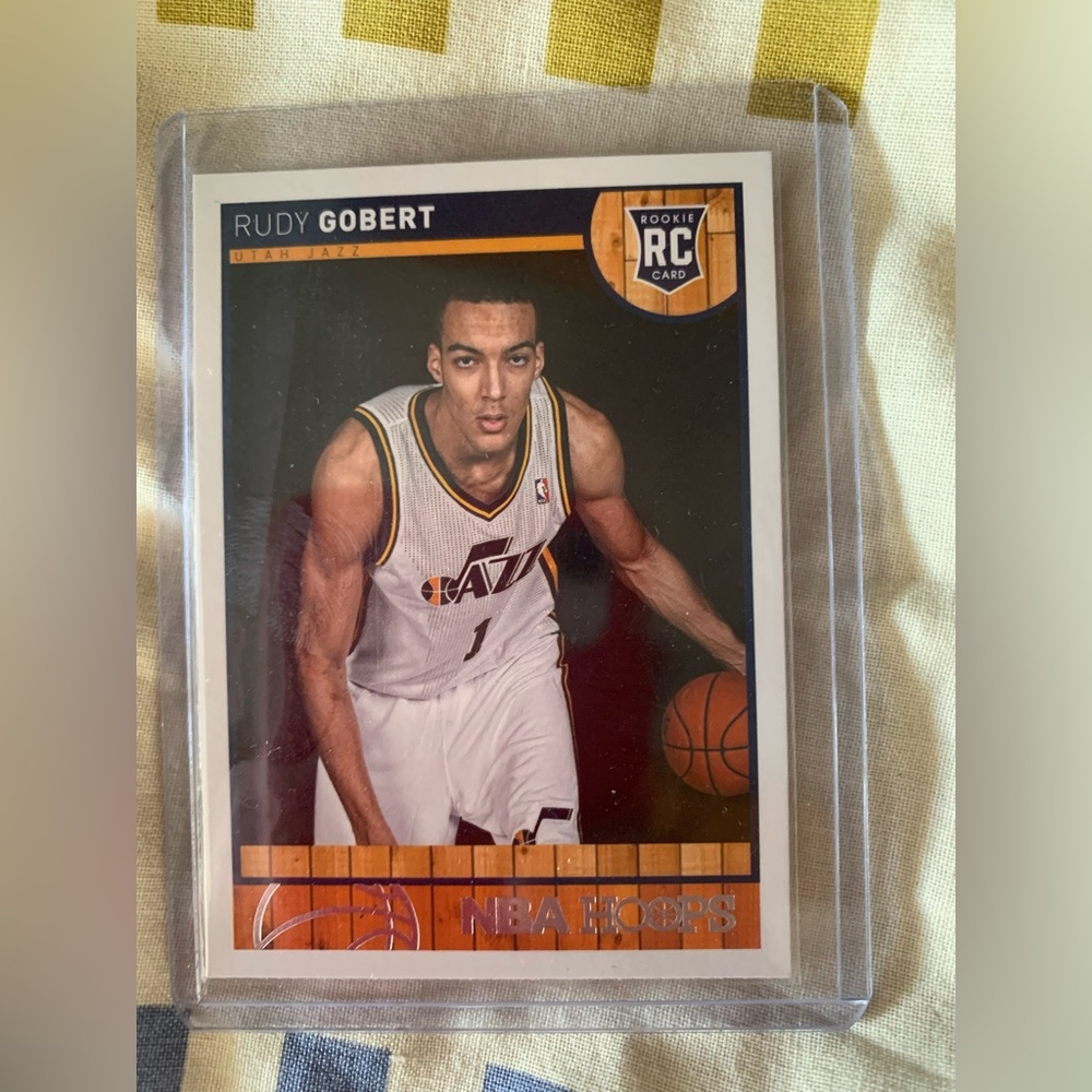 Rudy Gobert Rookie Card Hoops NM